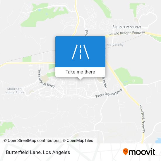 Butterfield Lane map