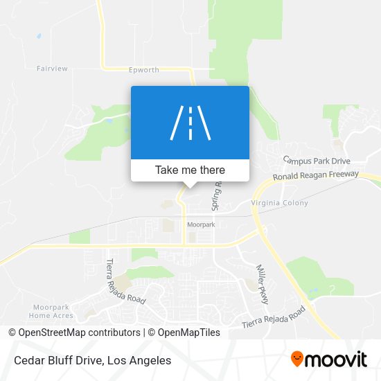 Mapa de Cedar Bluff Drive