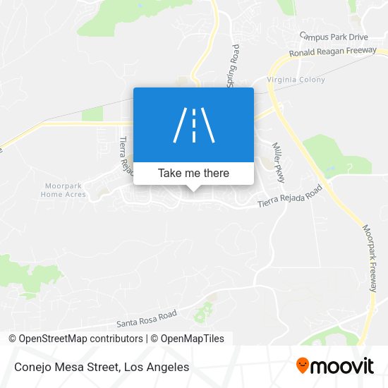 Conejo Mesa Street map