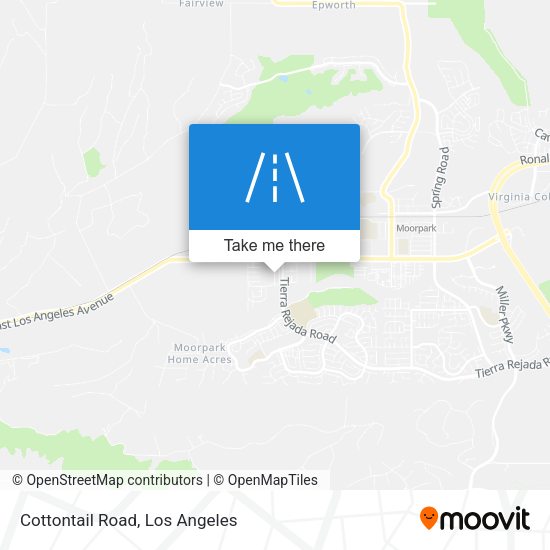 Cottontail Road map