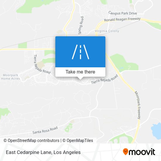 East Cedarpine Lane map