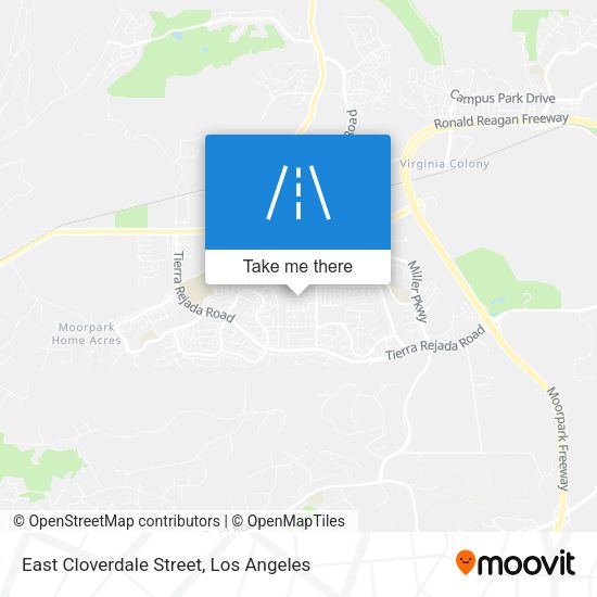 Mapa de East Cloverdale Street