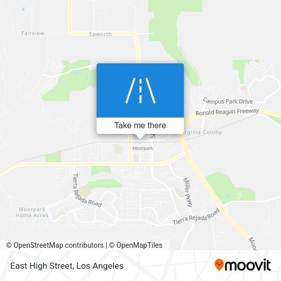 Mapa de East High Street