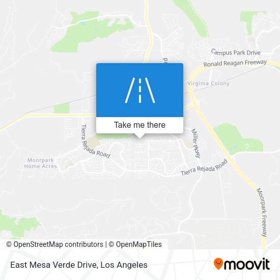 East Mesa Verde Drive map