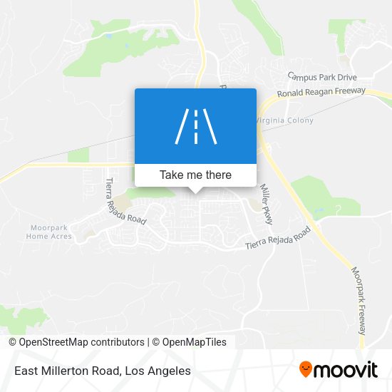 East Millerton Road map