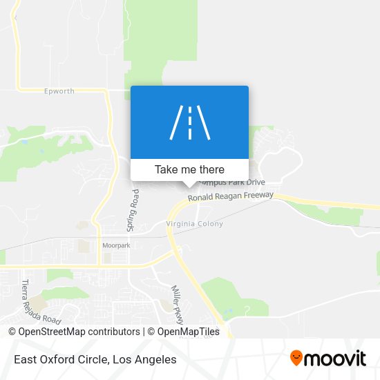 East Oxford Circle map