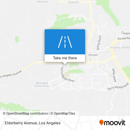 Elderberry Avenue map