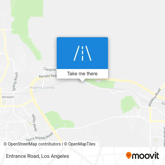 Entrance Road map