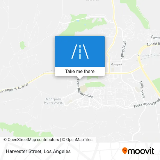 Harvester Street map