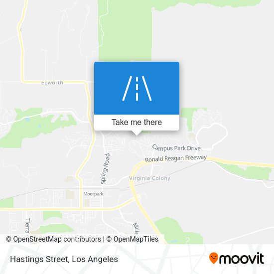 Mapa de Hastings Street