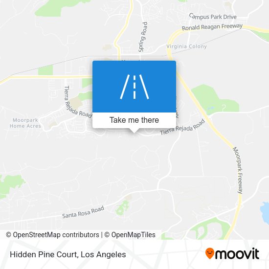 Hidden Pine Court map