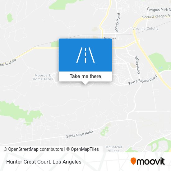 Hunter Crest Court map