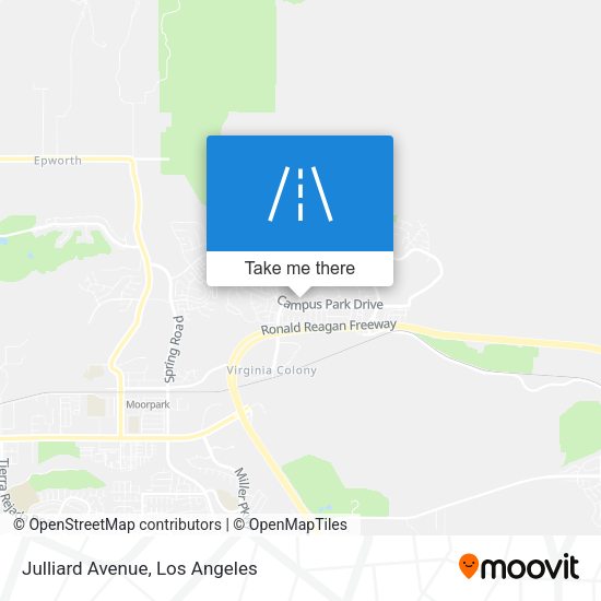 Julliard Avenue map