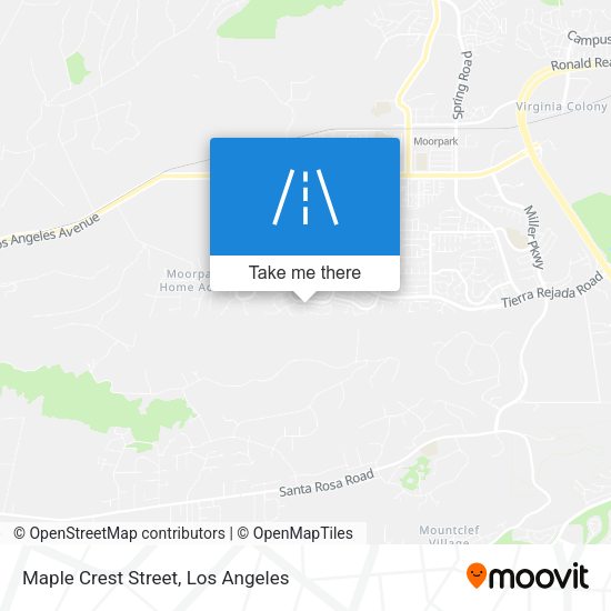 Mapa de Maple Crest Street