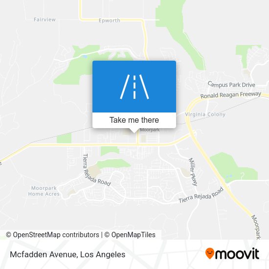 Mapa de Mcfadden Avenue