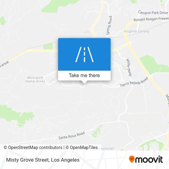 Misty Grove Street map
