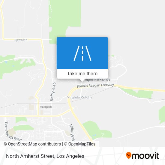 North Amherst Street map