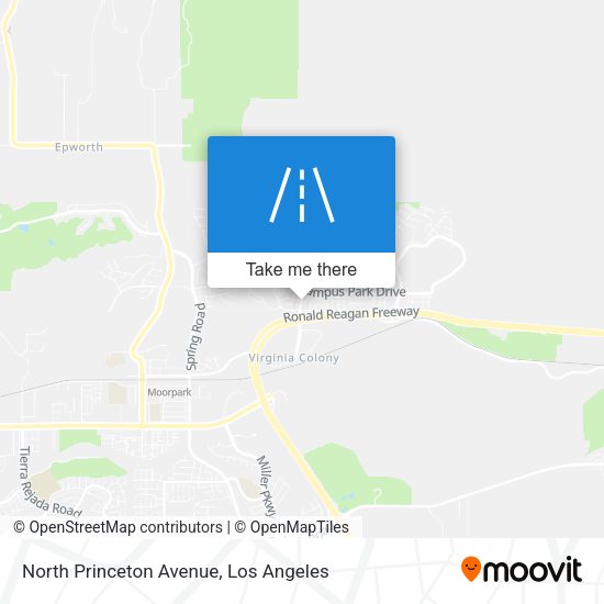 North Princeton Avenue map