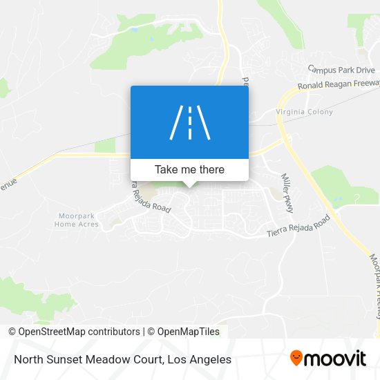 North Sunset Meadow Court map