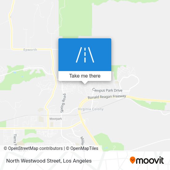 Mapa de North Westwood Street