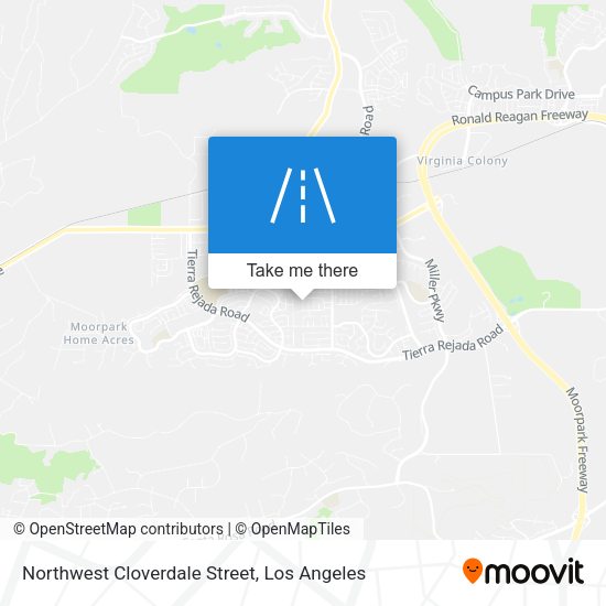 Northwest Cloverdale Street map