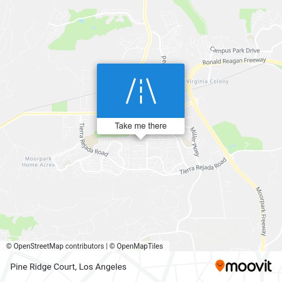 Pine Ridge Court map