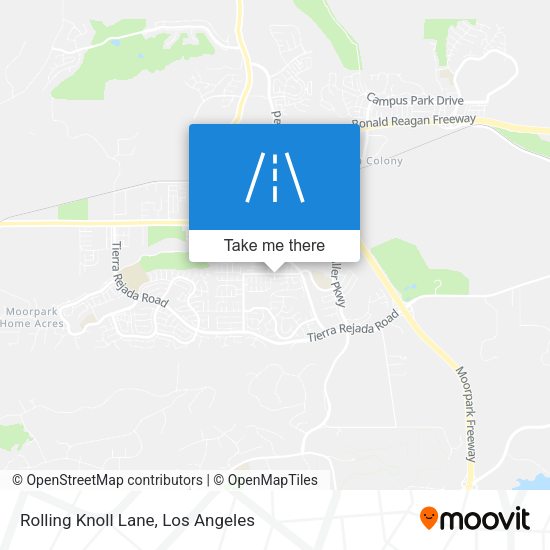 Rolling Knoll Lane map