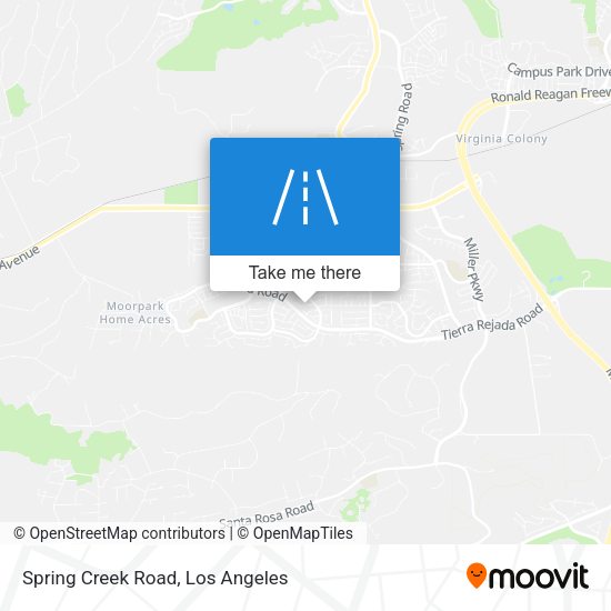 Spring Creek Road map