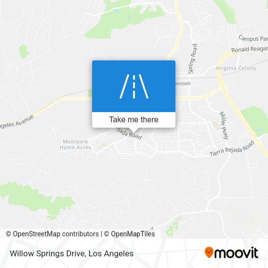 Willow Springs Drive map