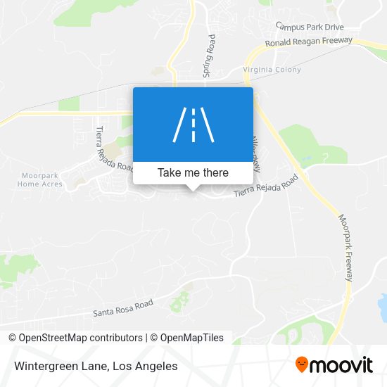 Wintergreen Lane map
