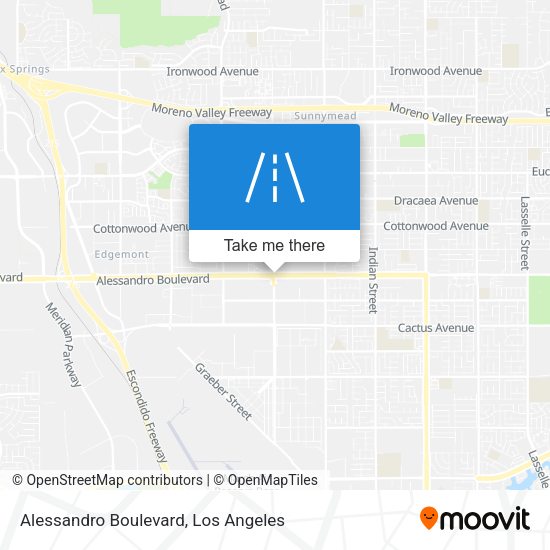 Alessandro Boulevard map