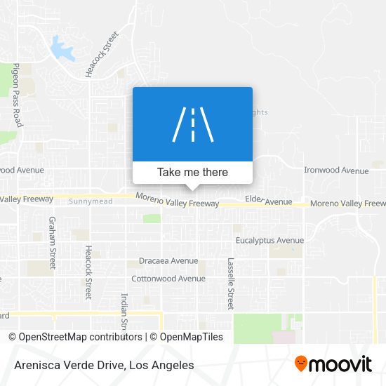 Arenisca Verde Drive map