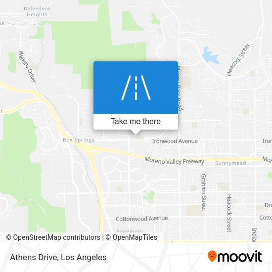 Mapa de Athens Drive
