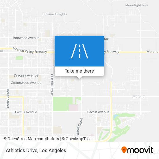Athletics Drive map