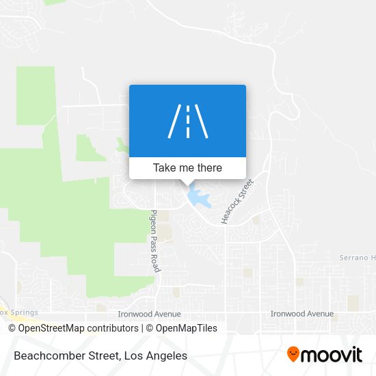 Beachcomber Street map