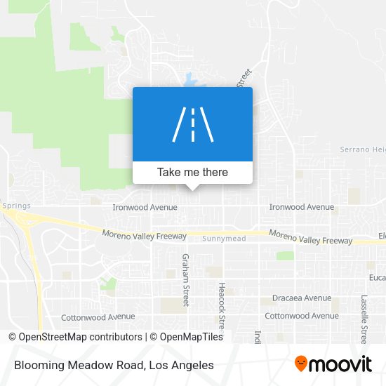 Mapa de Blooming Meadow Road