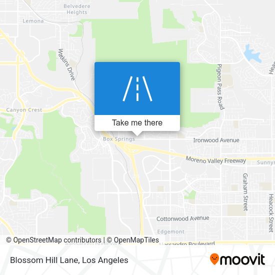 Blossom Hill Lane map