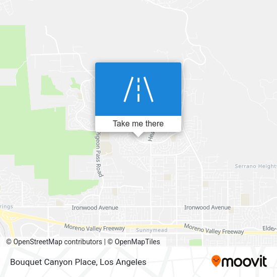 Bouquet Canyon Place map