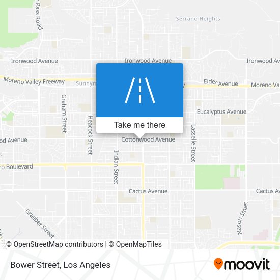 Bower Street map