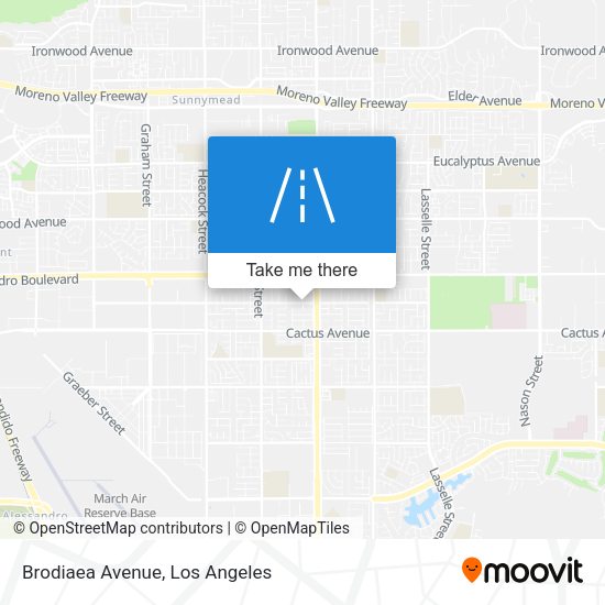 Mapa de Brodiaea Avenue