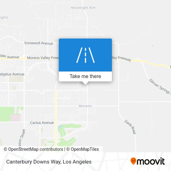 Mapa de Canterbury Downs Way