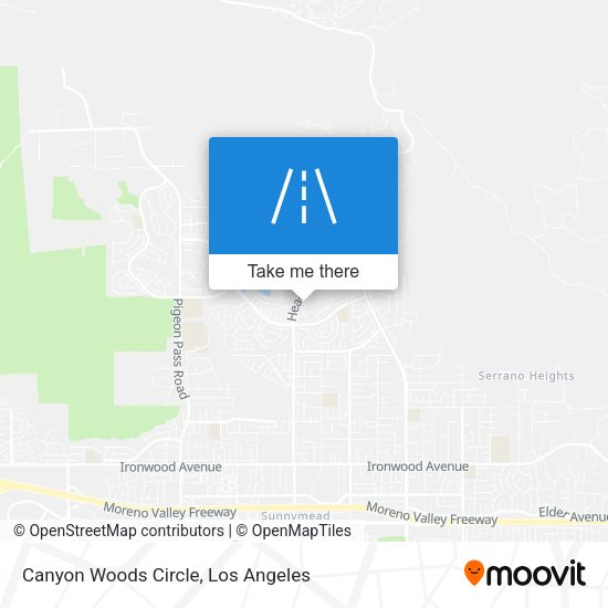 Canyon Woods Circle map