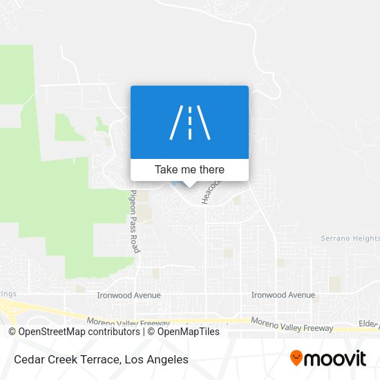Mapa de Cedar Creek Terrace