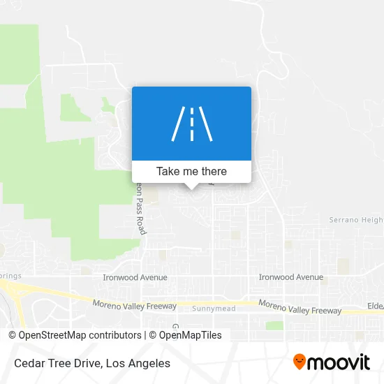 Cedar Tree Drive map