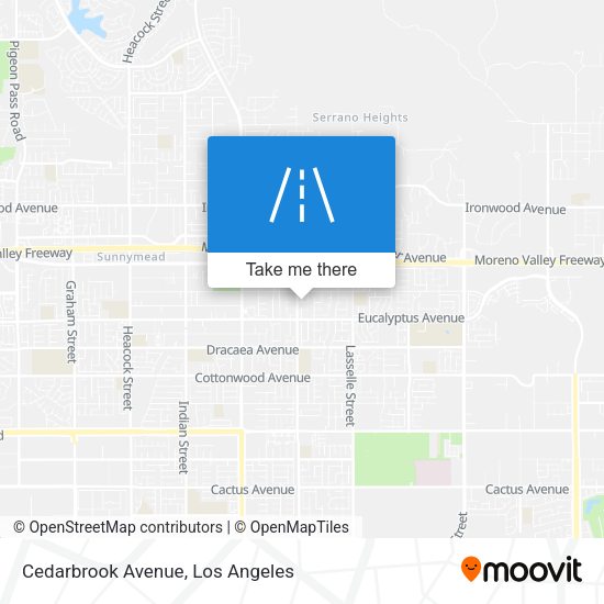 Cedarbrook Avenue map