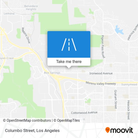 Mapa de Columbo Street