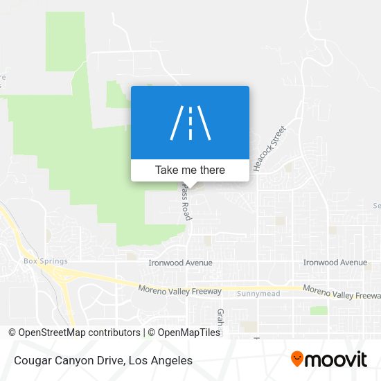 Mapa de Cougar Canyon Drive