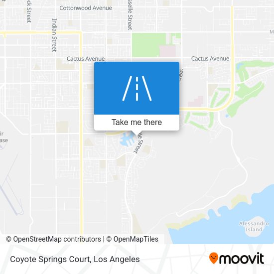 Coyote Springs Court map