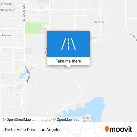 De La Valle Drive map