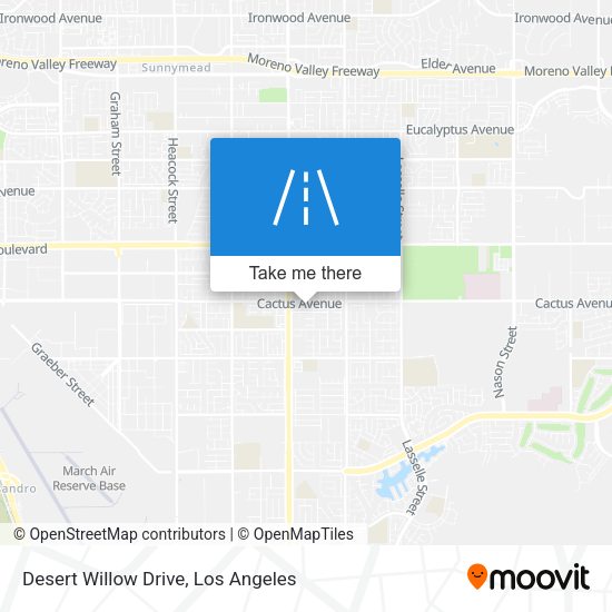Desert Willow Drive map